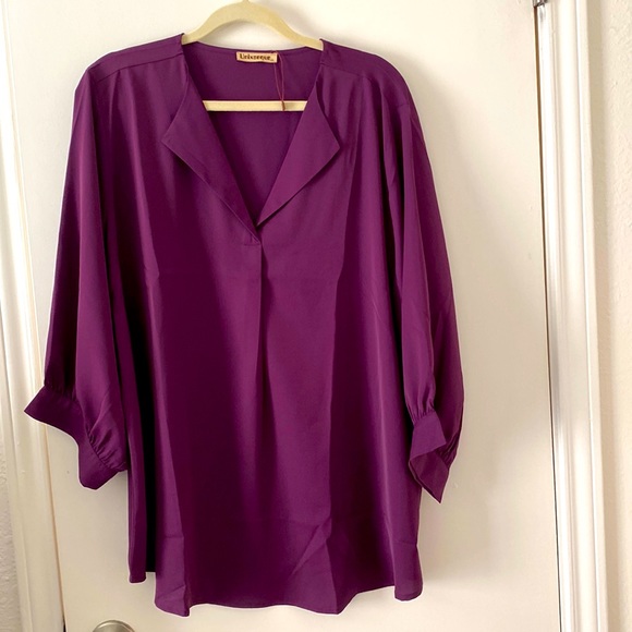 Plus Sized Purple Blouse - Picture 1 of 5